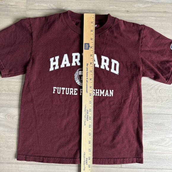 Future Harvard Freshman Burgundy Youth Small Kids Size 6-7 Champion Shirt - Picture 6 of 7